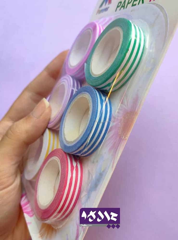 چسب نواری رنگی طرح دار — تصویر ۸
