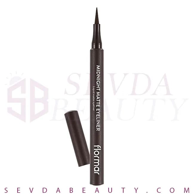 خط چشم ماژیکی رنگی فلورمار Midnight Matte رنگ Brown