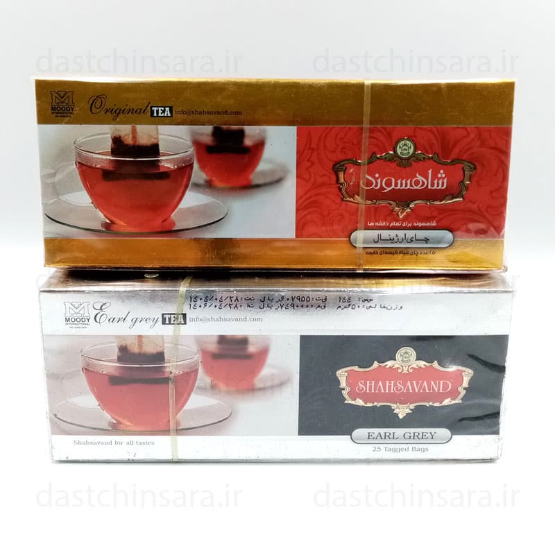 چای کیسه ایی بسته 25 عددی شاهسوند