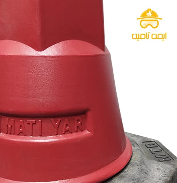 مخروط ترافیکی 100 سانتی متری MATI YAR حلقه دار — تصویر ۳