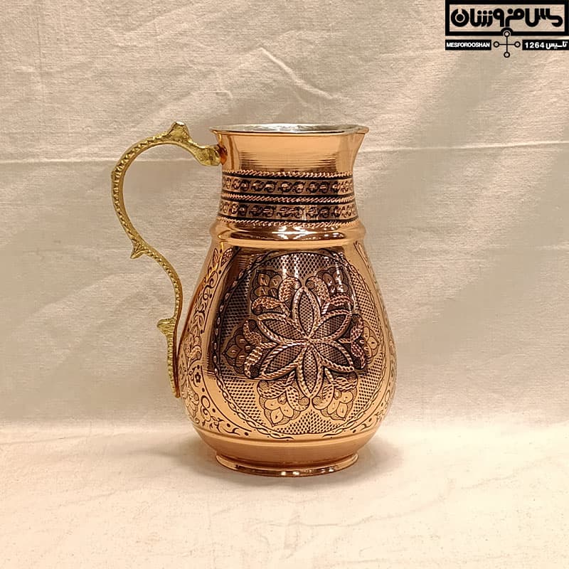 پارچ مسی الماس تراش مدل نیلو