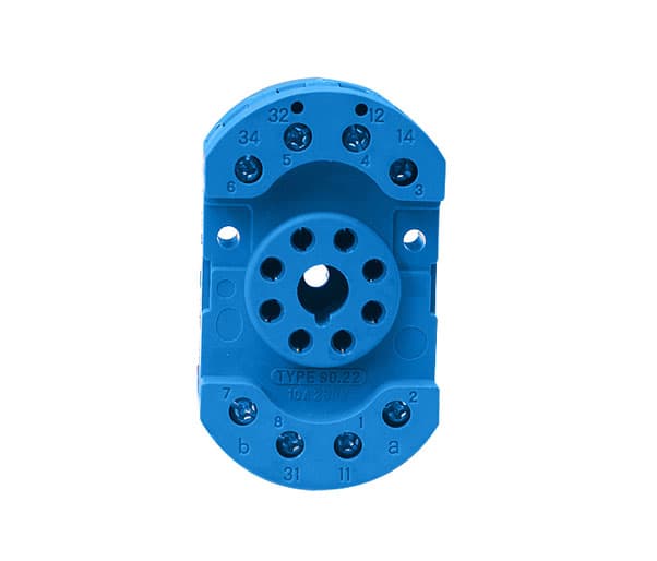سوكت رله شيشه اي 8 پايه مدل PF-8PIN