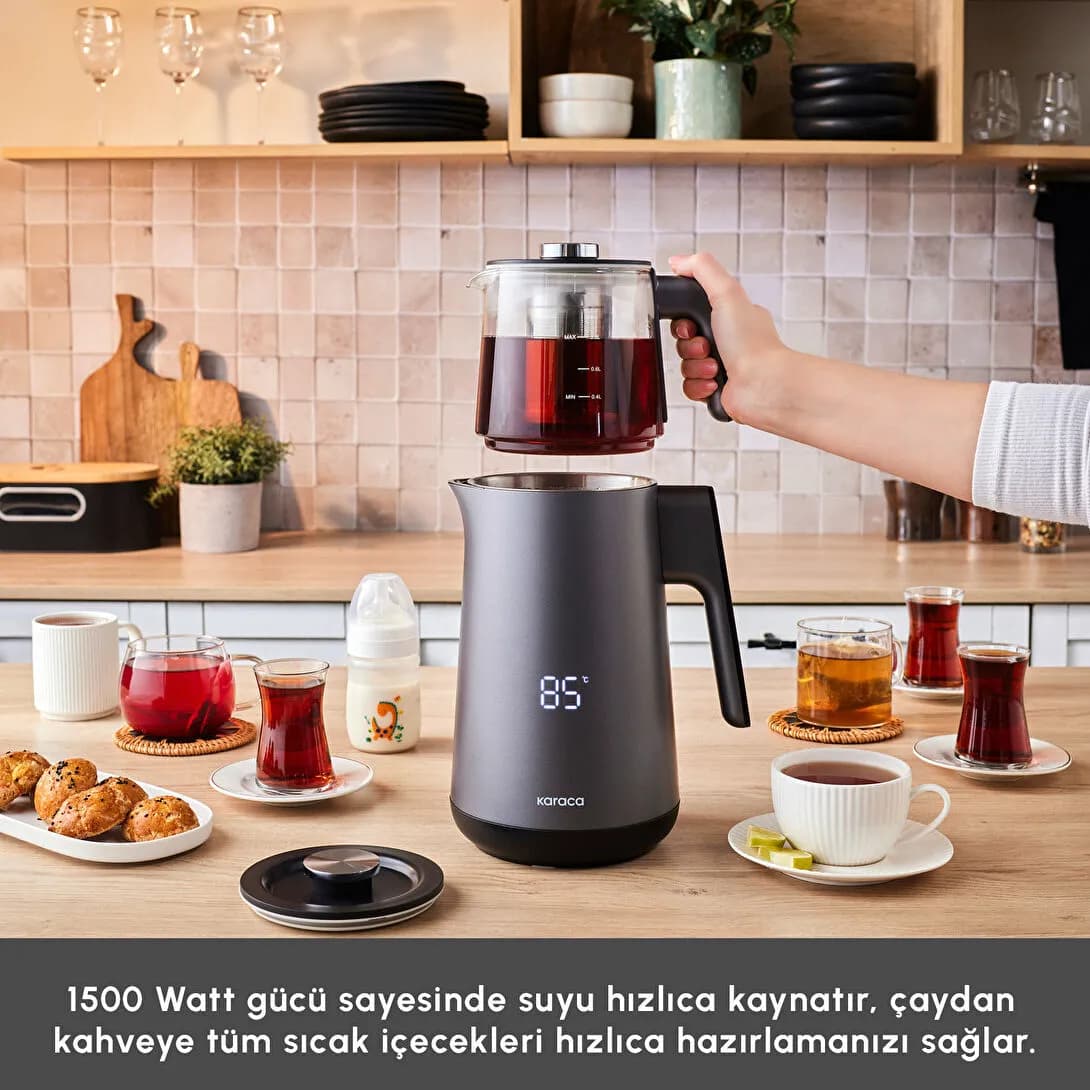 چاییساز کاراجا مدل Cool Touch 1502 خاکستری — تصویر ۳