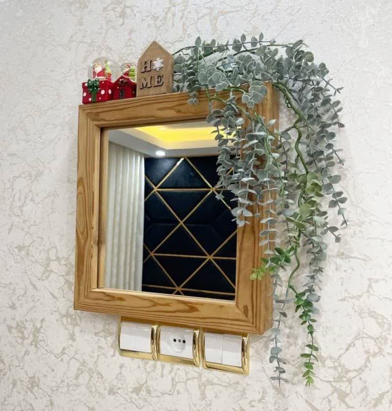باکس فیوز برق چوبی آینه دار (ایراددار)