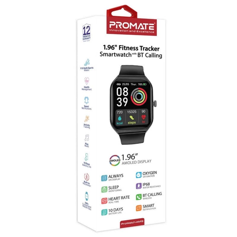 ساعت هوشمند پرومیت مدل PROWATCH-AM19.BLACK — تصویر ۹