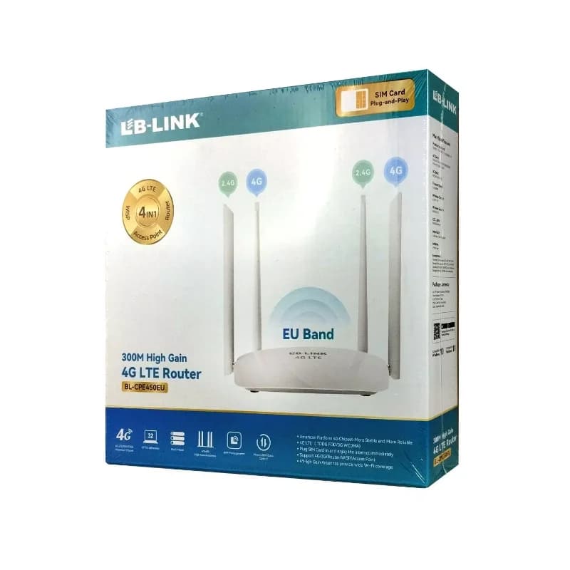 مودم سیم کارت خور چند کاره 4G ال بی لینک مدل BL-CPE450EU (آکبند)