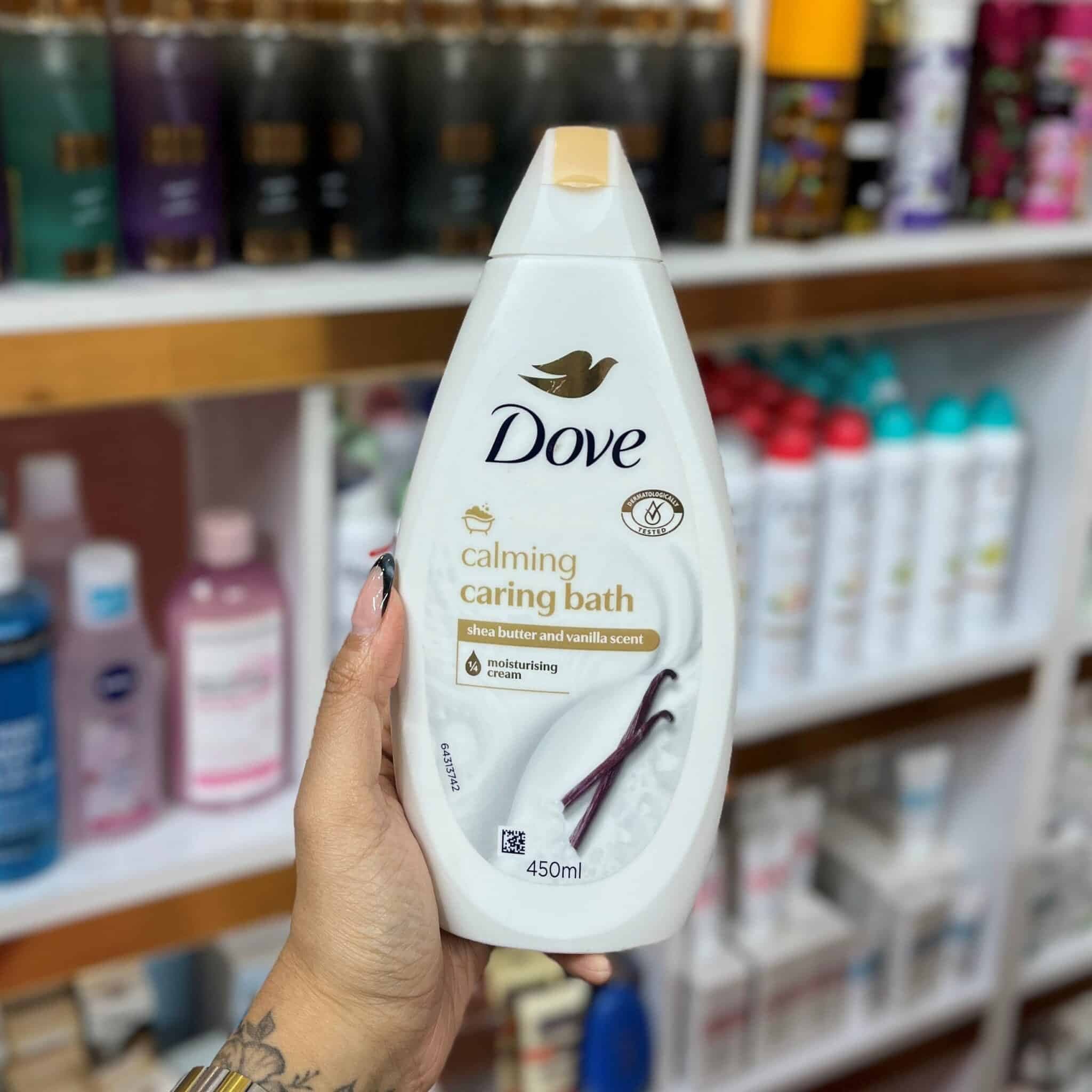 شامپو بدن شی باتر و وانیل داو450میل Calming Caring Bath DOVE