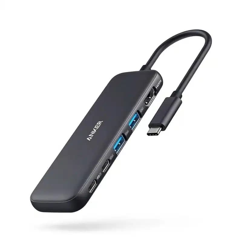 هاب USB-C انکر A8355 مدل 332، 5 پورت با HDMI 4K