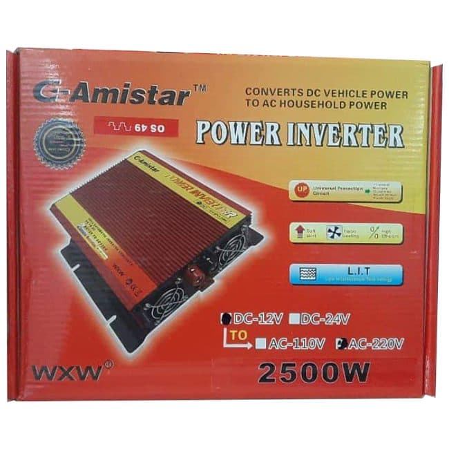 اینورتر و مبدل برق خودرو 2500 وات G-AMISTAR OS 49 WXW POWER INVERTER — تصویر ۲