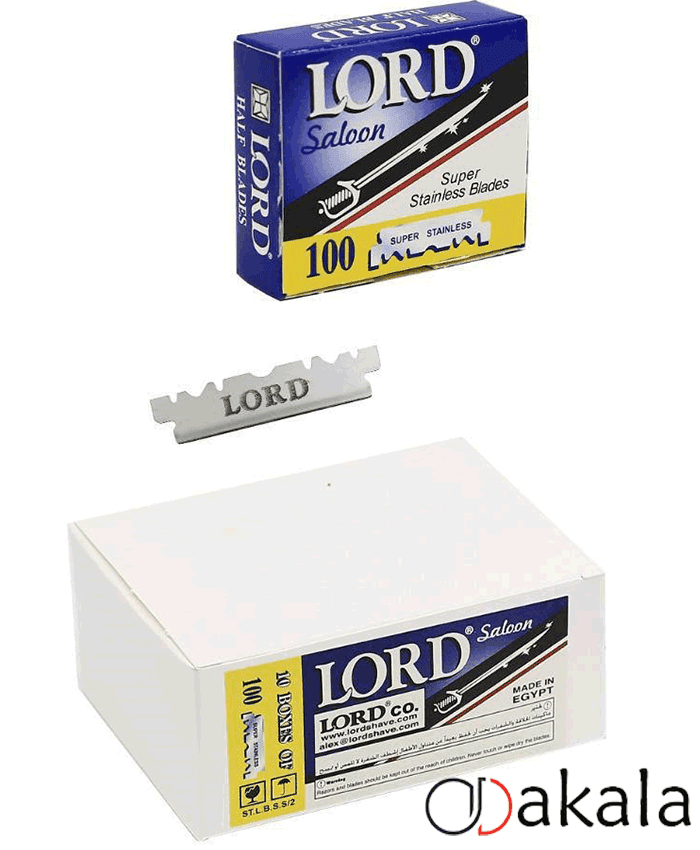 نیم تیغ لرد lord بسته 100 عددی