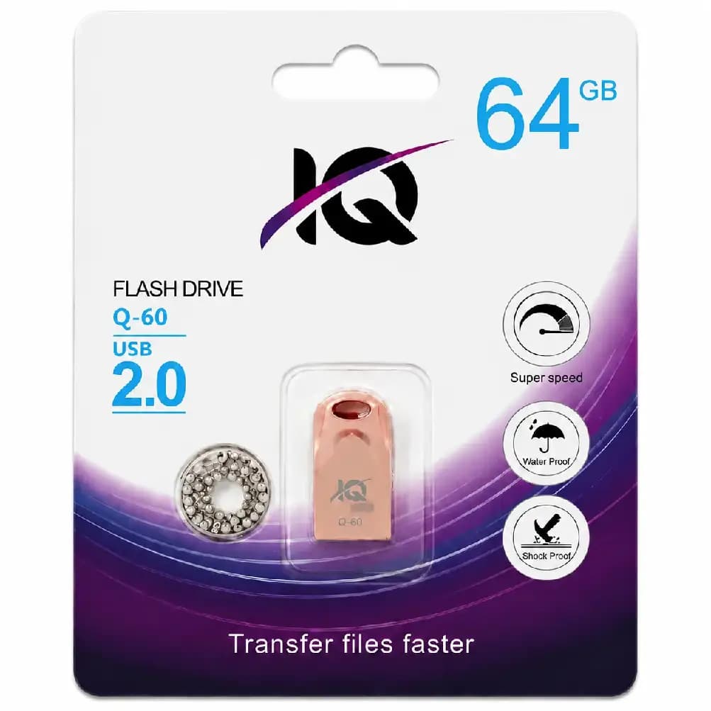 + قیمت فلش مموری IQ(64گیگ)مدل Q-60+فروش اقساطی — تصویر ۵