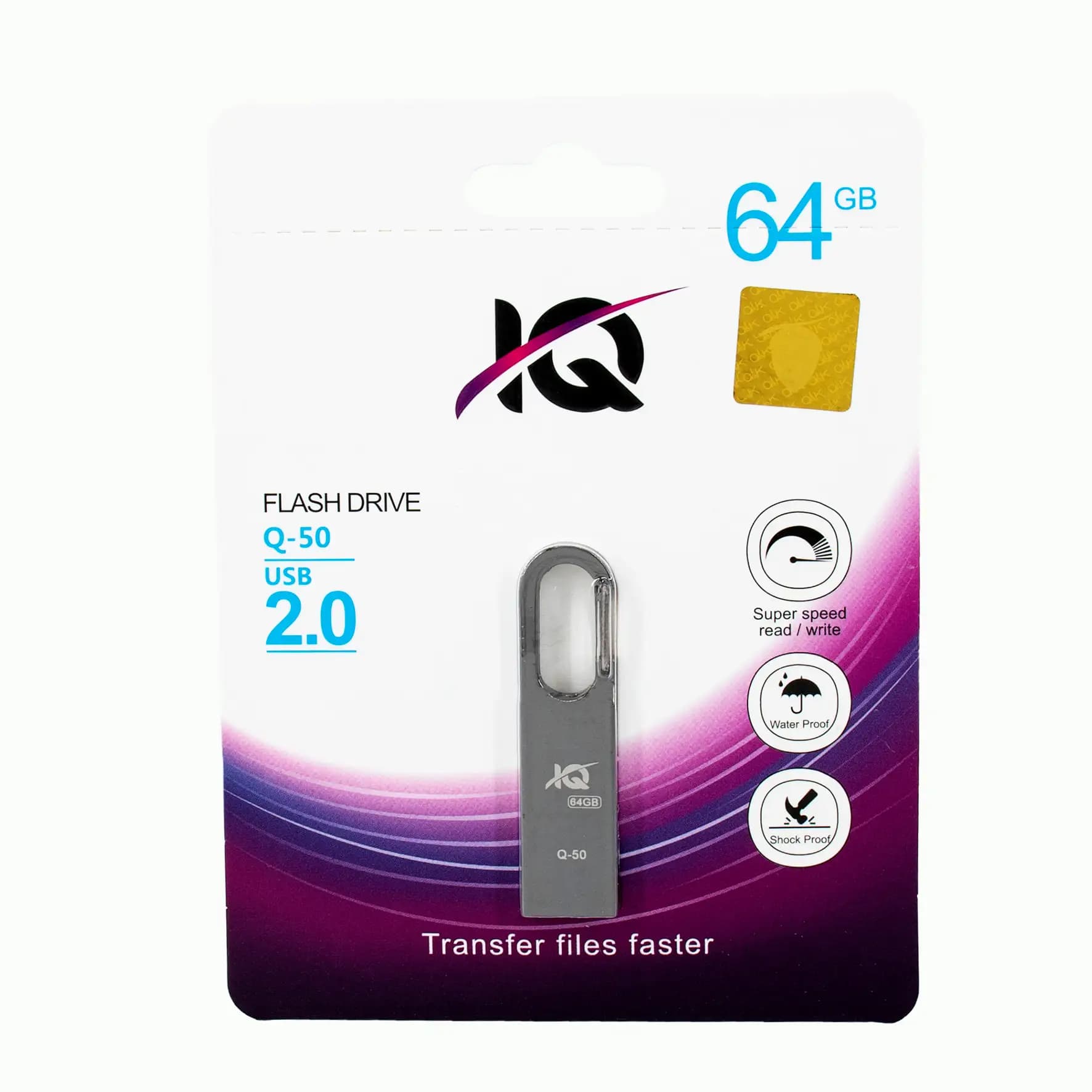 فلش مموری IQ Q-50 ظرفیت 64 گیگابایت | USB 2.0، فروش اقساطی — تصویر ۶