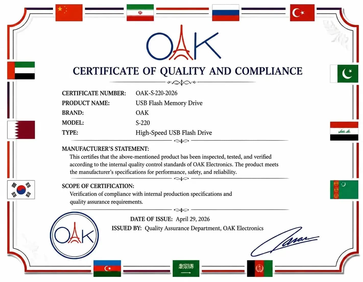 + قیمت فلش مموری OAK(64گیگ)مدل S-220 ، فروش اقساطی — تصویر ۴