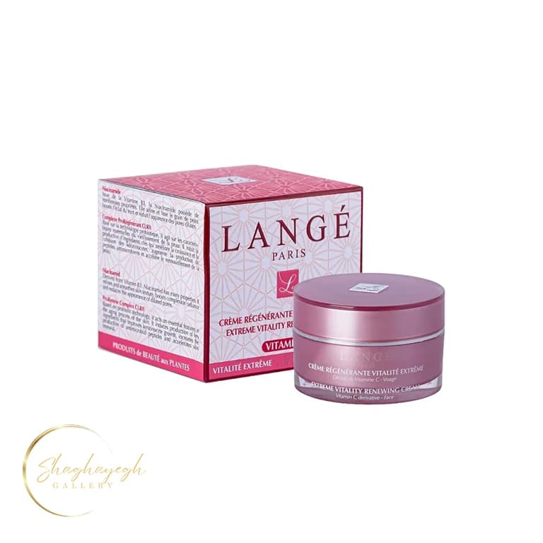 کرم بازسازی‌کننده ویتامینه لانژه ویتامین C حجم ۵۰ میل LANGE Paris Extreme Vitality Renewing Cream Vitamin C