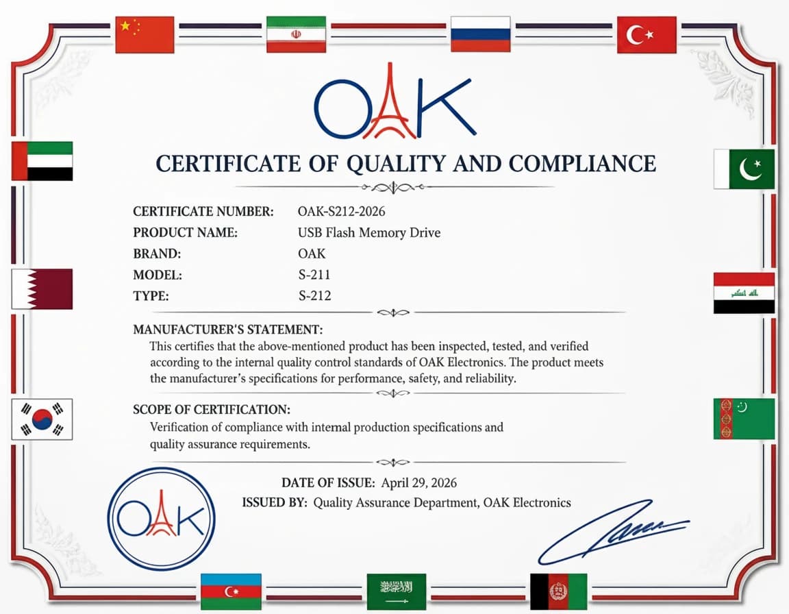 + قیمت فلش مموری 32 گیگ OAK مدلS-212+ فروش اقساطی — تصویر ۴
