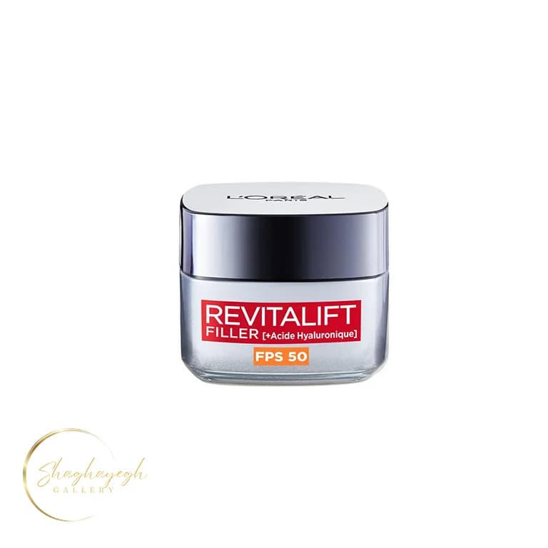 کرم ضدچروک روز SPF50 هیالورونیک Revitalift Filler لورآل حجم ۵۰ میل