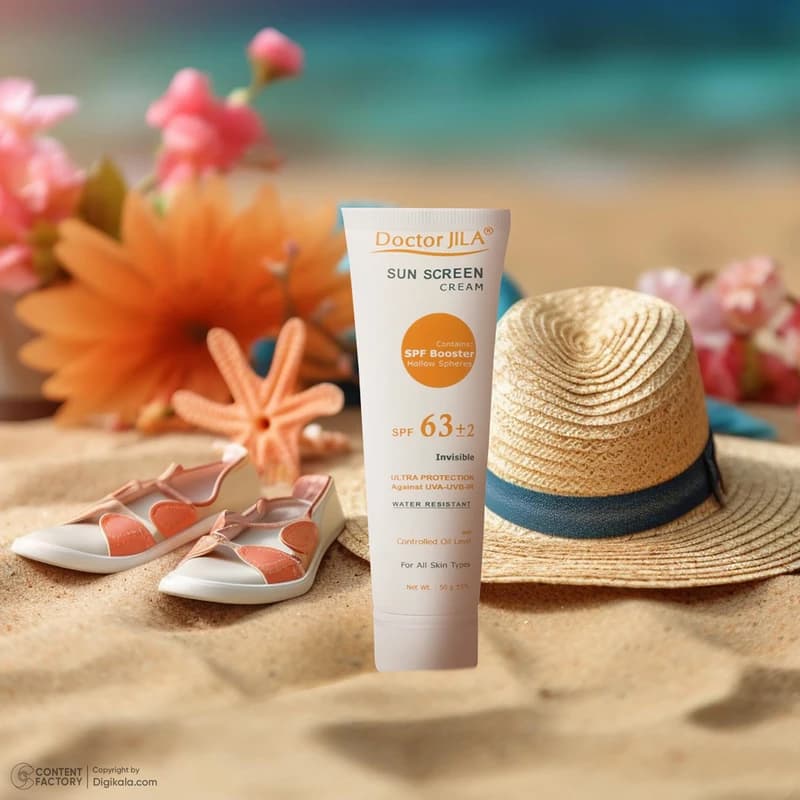 کرم ضد آفتاب بی رنگ دکتر ژیلا با SPF63 مناسب انواع پوست حجم 50 میلی لیتر — تصویر ۴