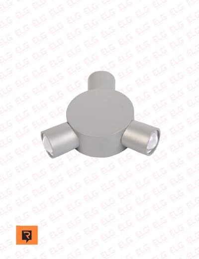 چراغ دکوراتیو سه طرفه گرد 3 وات لنز محدب رسام