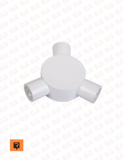 چراغ دکوراتیو سه طرفه گرد 3 وات لنز تخت رسام