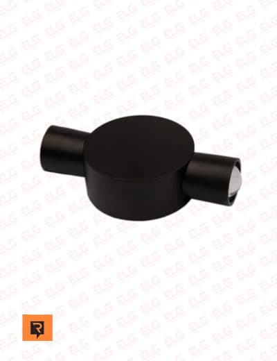 چراغ دکوراتیو دو طرفه گرد 2 وات لنز محدب رسام