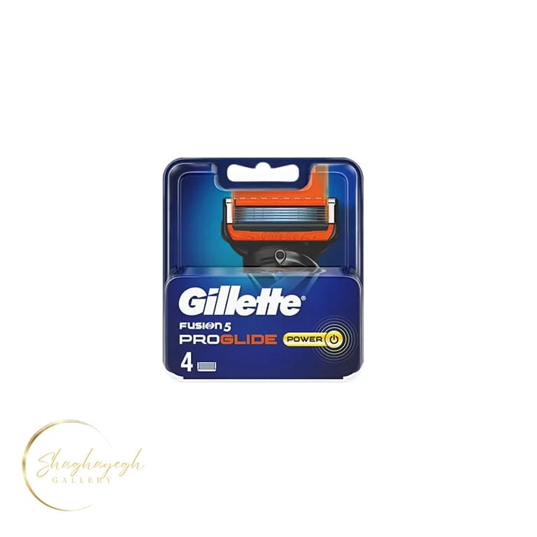 تیغ یدک ژیلت فیوژن ۵ پروگلاید پاور 4عددی مدل Gillette Fusion5 ProGlide Power 4pcs