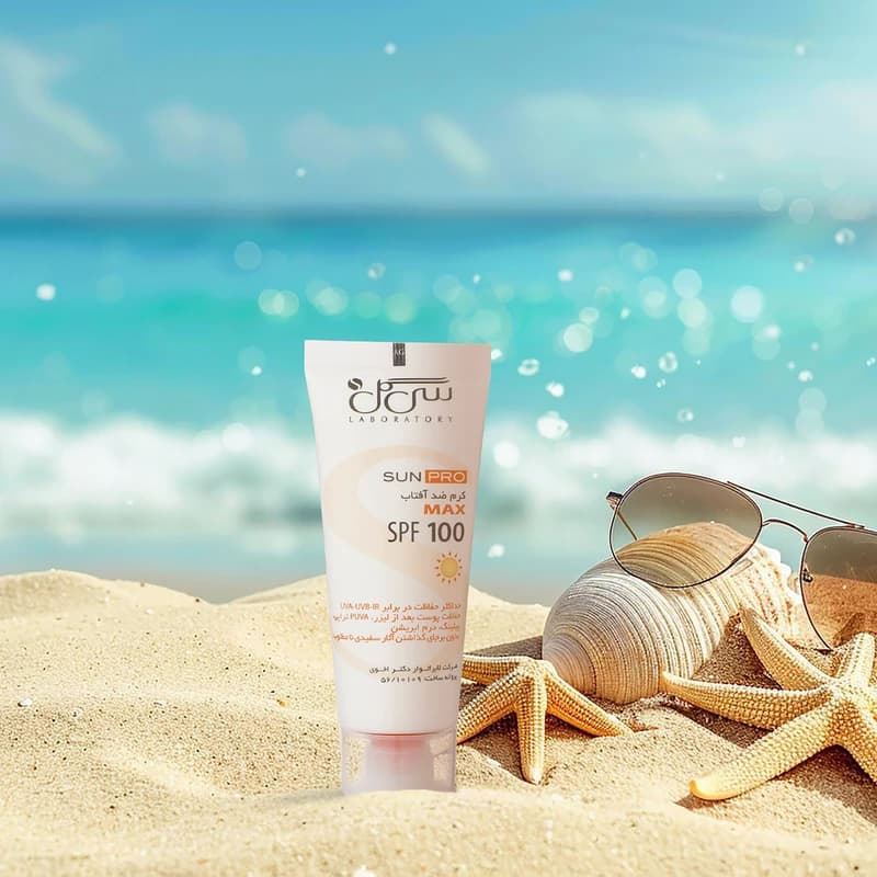 کرم ضدآفتاب بی رنگ سی گل با SPF100 مدل Sunpro حجم 40 میلی‌لیتر — تصویر ۳