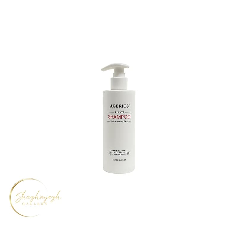شامپو گیاهی پاک‌کننده و تقویت‌کننده مو آگریوس ۲۵۰ میل Agerios Plants Shampoo
