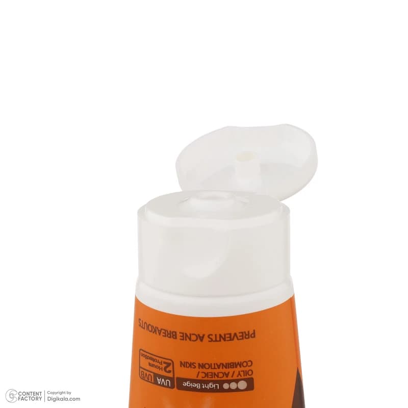 کرم ضدآفتاب رنگی سان سیف با SPF50 مخصوص پوست چرب و آکنه ای با حجم 50 میلی‌لیتر — تصویر ۳