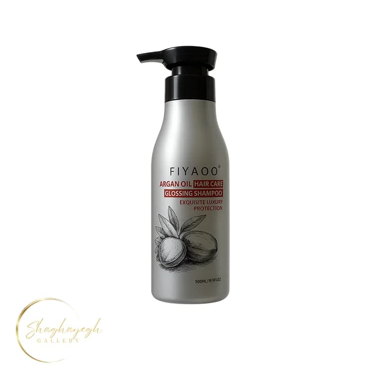 شامپو براق‌کننده و تغذیه‌کننده مو با روغن آرگان فیااو ۵۰۰ میل Fiyaoo Argan Oil Hair Care Glossing Shampoo — تصویر ۲