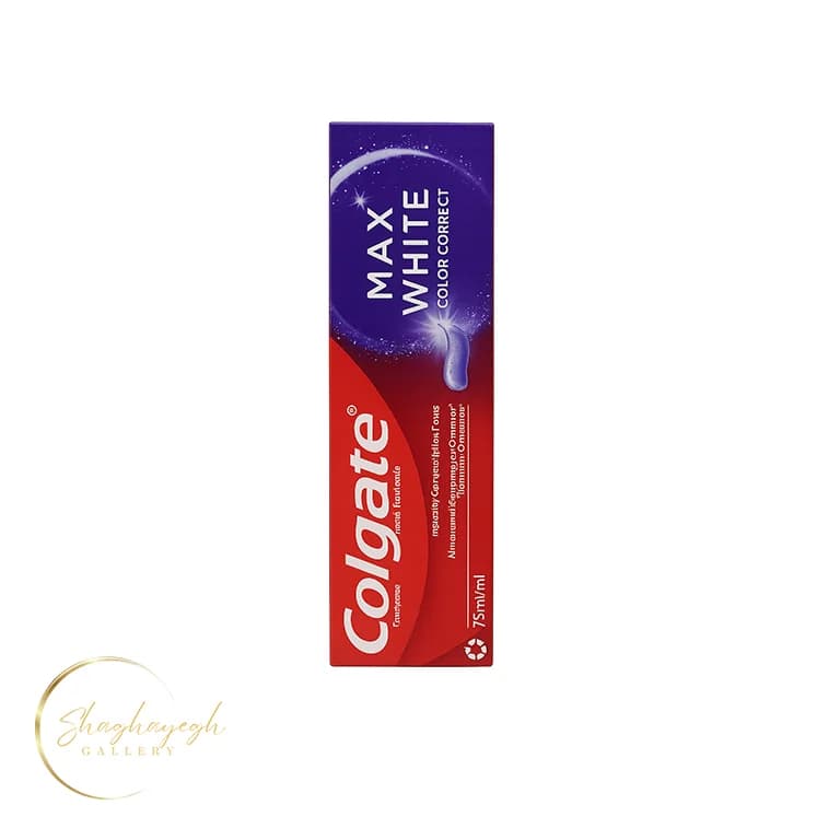 خمیر دندان سفیدکننده کولگیت مکس وایت کالر کارکت ۷۵ میل Colgate Max White Color Correct Toothpaste — تصویر ۲