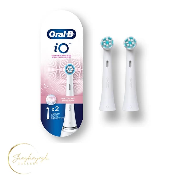 سری یدک مسواک برقی مخصوص دندان و لثه حساس اورال بی مدل iO Gentle Care بسته2 عددی — تصویر ۲