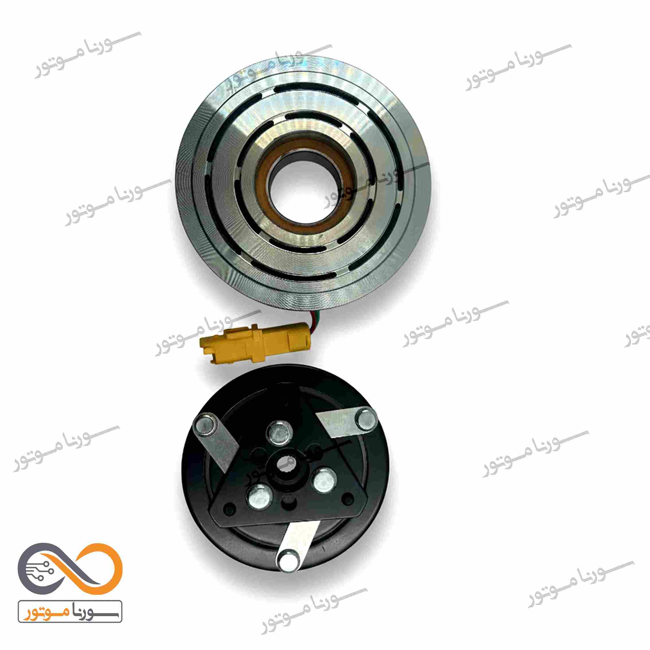 کیت کامل کمپرسور کولر پشت برجسته جدید پژو 206