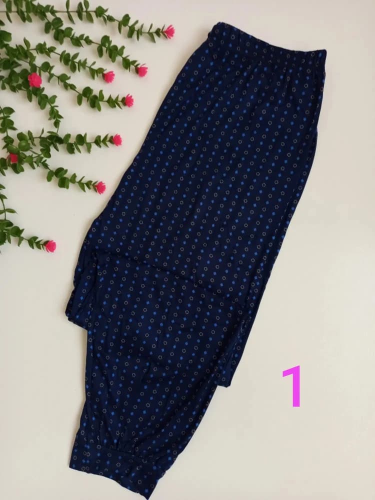 شلوار راحتی نخ پنبه زنانه کلاسیک سایز 38 تا 50