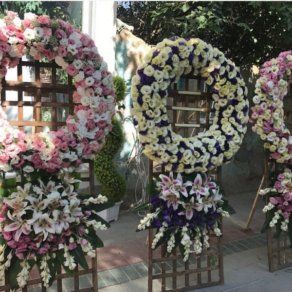 تاج گل پایه دار کد 3159 | گلفروشی آنلاین مازندران ، گیلان و گلستان ( ارسال گل به محل )