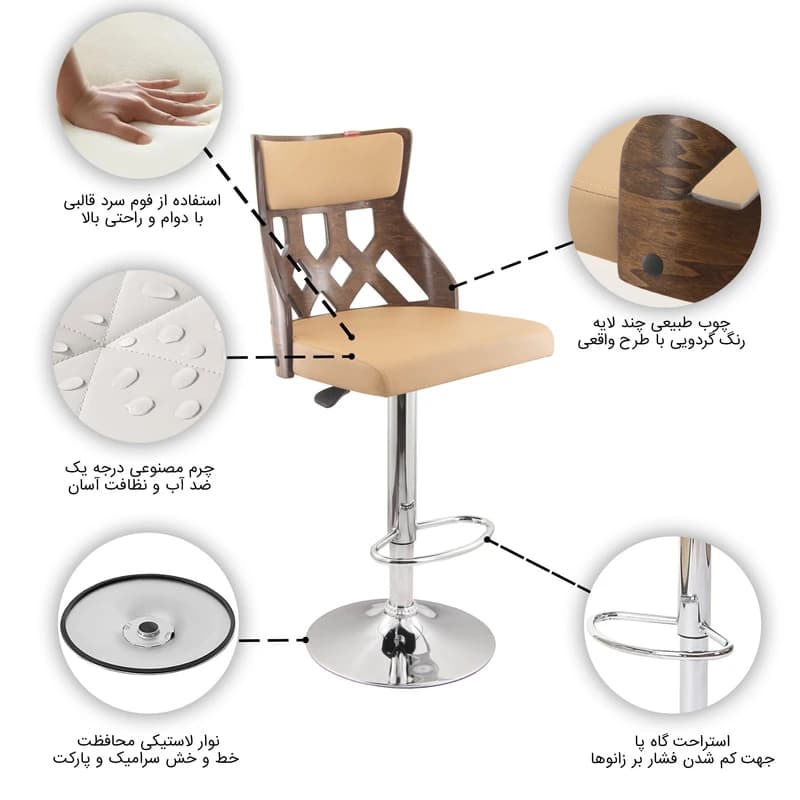 صندلی اپن مدل BH370-PA — تصویر ۴