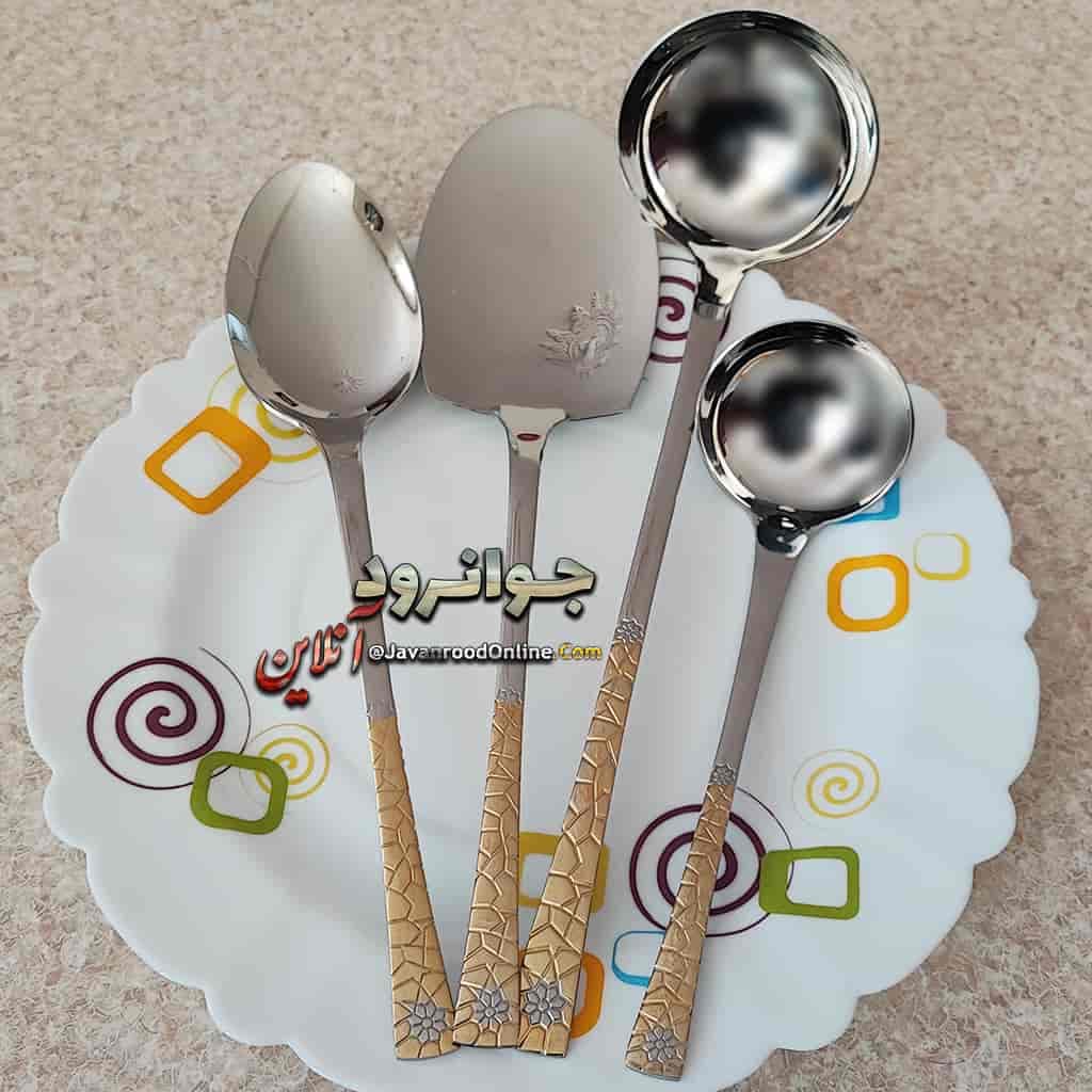 قاشق چنگال یونیک طرح برمن 120 پارچه 24 نفره اروپایی — تصویر ۴