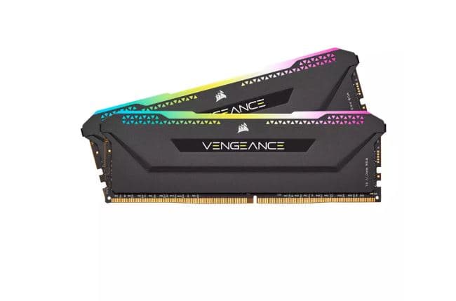 رم دسکتاپ کورسیر دو کاناله Corsair Vengeance RGB SL DDR4 16GB 3600MHZ