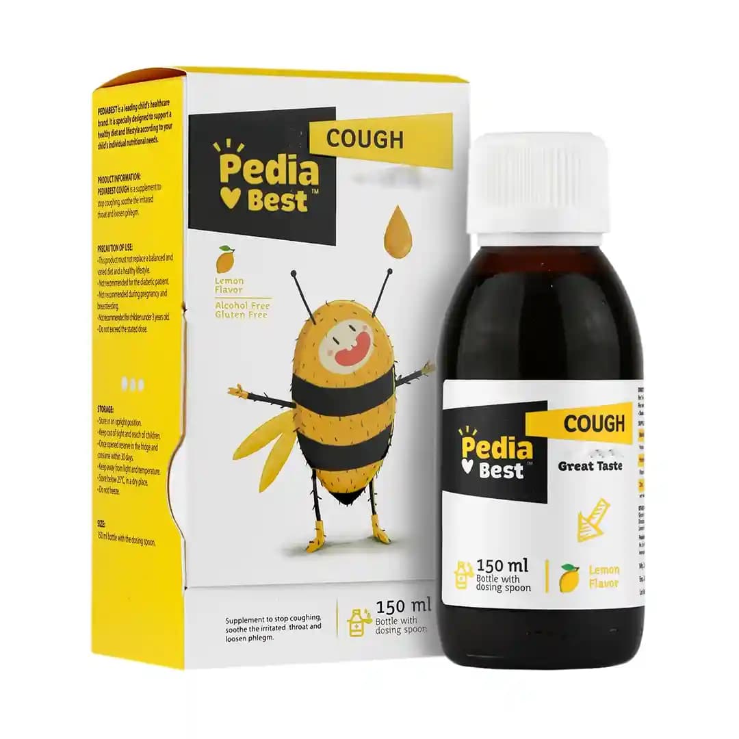 شربت ضد سرفه کاف پدیابست 150 میلی لیتری/Pedia Best Cough syrup 150 Ml