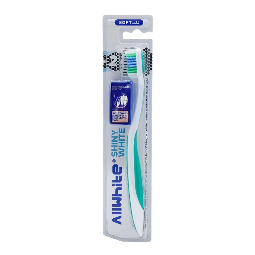 مسواک شاینی وایت سافت آل وایت با برس نرم/Shiny White Soft Toothbrush ALLWHITE