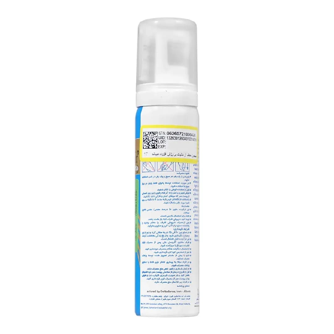 فوم پاور هر ماینوکسیدیل 5 درصد مناسب آقایان 60 گرم/Power Hair Minoxidil 5% Foam 60g — تصویر ۳