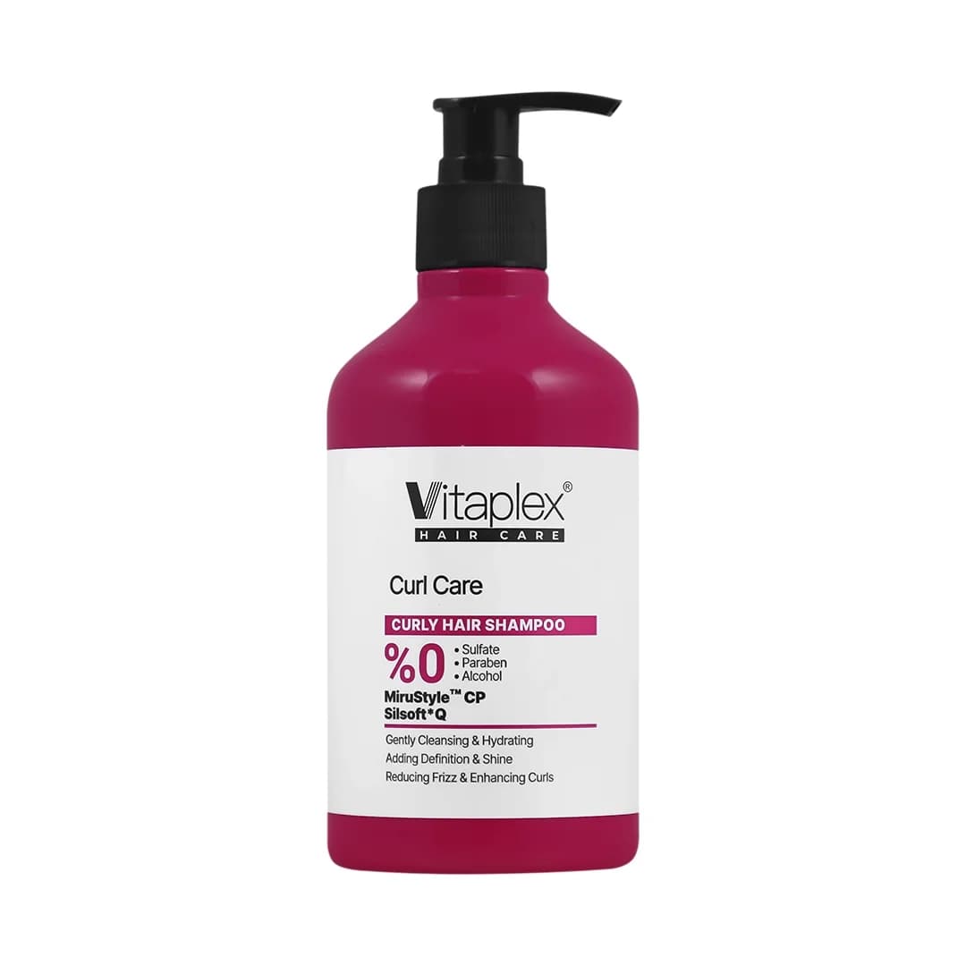 شامپو مناسب موی فر ویتاپلکس حجم 500 میلی لیتر/Vitaplex Curly Hair Shampoo 500ml
