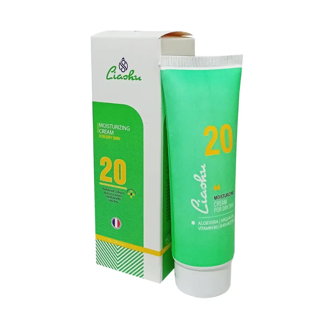 کرم مرطوب کننده لیاشو 20 مناسب پوست خشک 75 میلی لیتر/Liashu 20 Moisturising Cream For Dry Skins 75ml