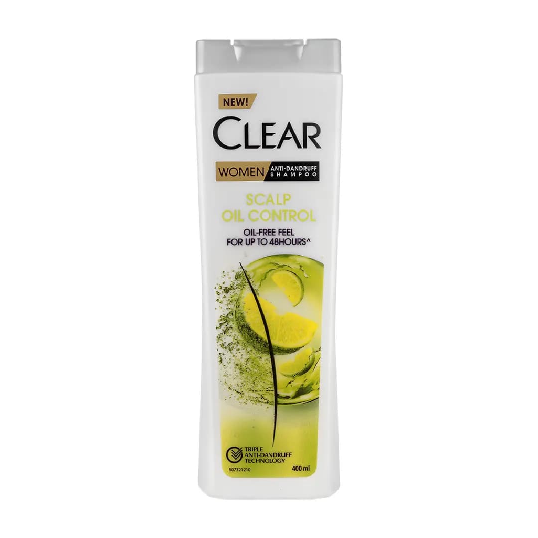 شامپو ضد شوره کلییر موی چرب مخصوص بانوان 400 میلی لیتر/Scalp Oil Control Anti Dandruff Shampoo For Women 400ml