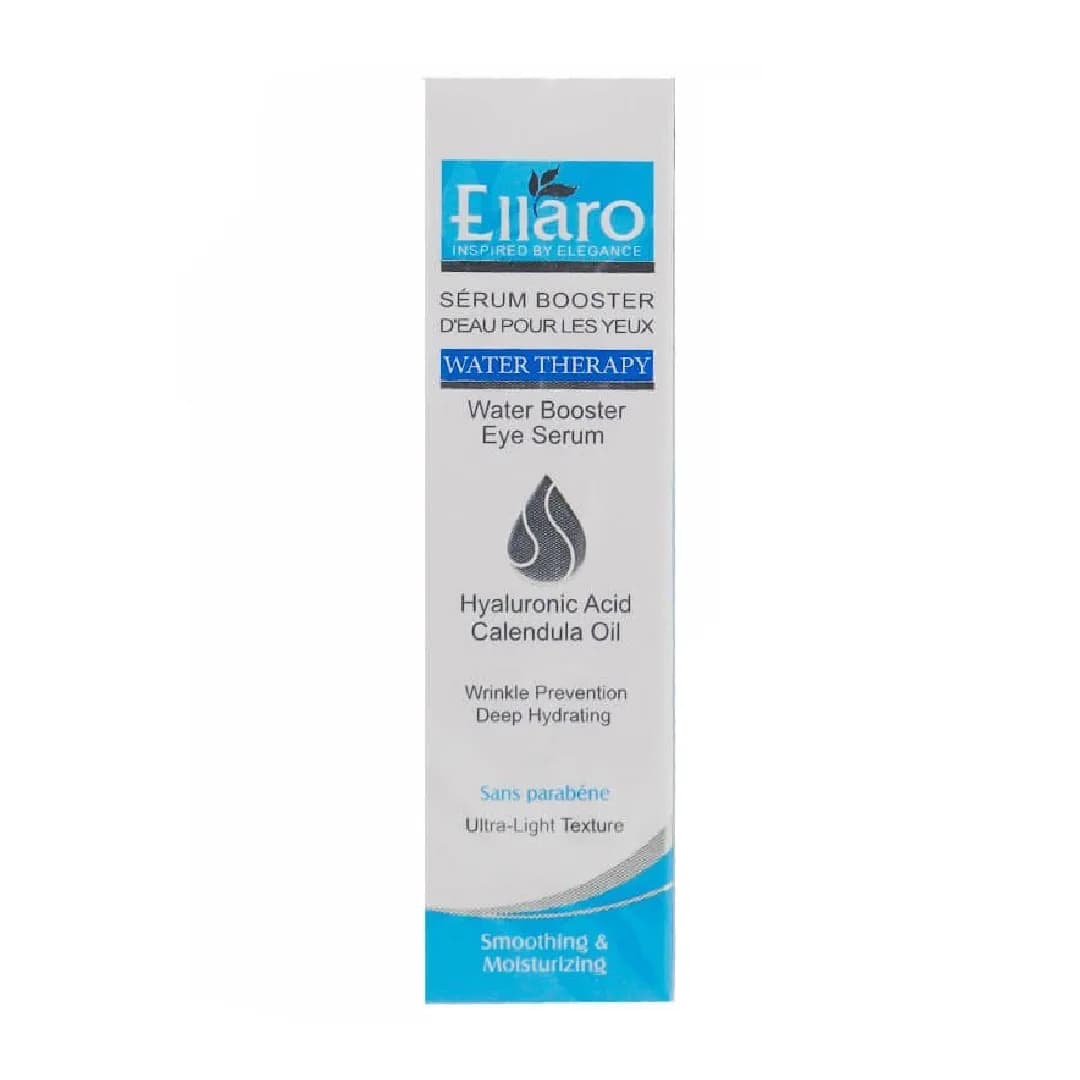 سرم آبرسان دور چشم الارو 20 میلی لیتر مناسب انواع پوست/Ellaro Water Booster eye serum 20 ml