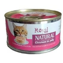 کنسرو نچرال گربه رویال کوکو طعم مرغ در ژله 220 گرم