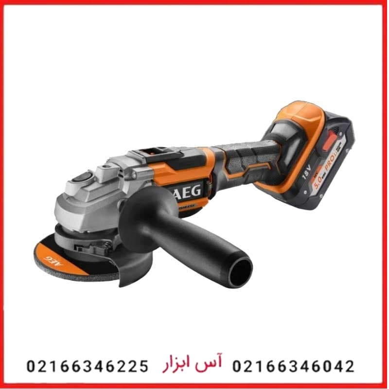 مینی فرز 18 ولت شارژی آاگ مدل BEWS18-125BLLI-402C
