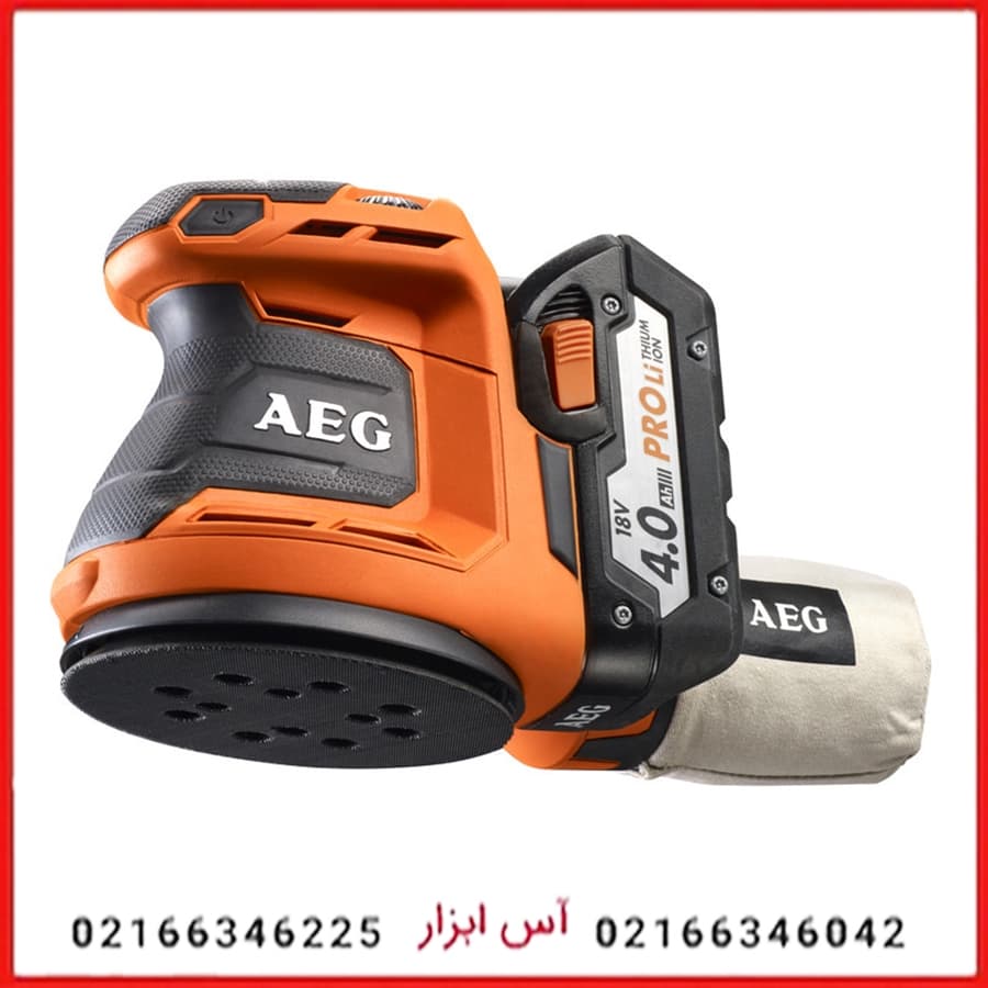 سنباده صفحه گرد 18 ولت شارژی تنه خالی آاگ مدل BEX18-125-0
