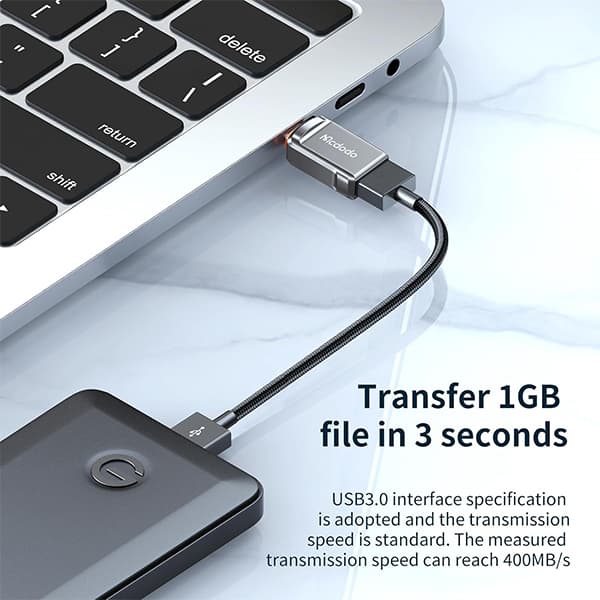 مبدل USB به USB-C مکدودو مدل OT-8730 — تصویر ۴