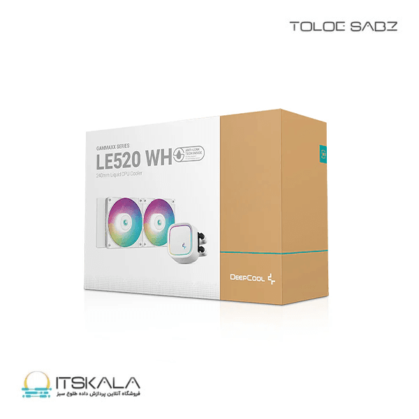 فن خنک کننده پردازنده Deepcool مدل LE520 WHITE ARGB