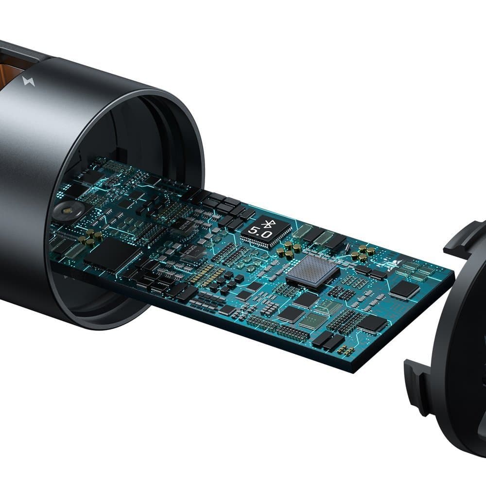 شارژر فندکی و پخش کننده بلوتوث بیسوس Baseus Energy Column Car Wireless CCNLZ-C0G توان 18 وات — تصویر ۴